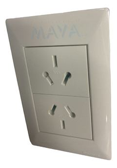 Llave Cambre Siglo Xxii 22 Toma Doble Vertical Enchufe Tapa en internet