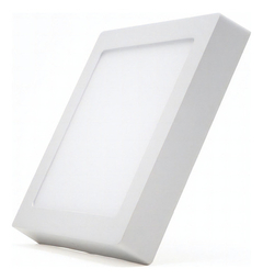 Plafón Panel Led Aplicar Cuadrado 24w Cálido Frío Interelec Color Fría