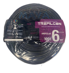 Cable Unipolar 6mm Trefilcon Negro X 100 Metros - comprar online