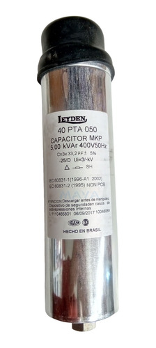 Capacitor Trifasico 5 Kvar 3x400v Correccion Factor Potencia