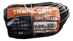 Cable Tpr Tipo Taller 2 X 2,5mm Trefilcon X Rollo 100 Metros