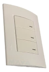 Llave 3 Puntos Tecla Triple Blanco Roda Schneider Armado