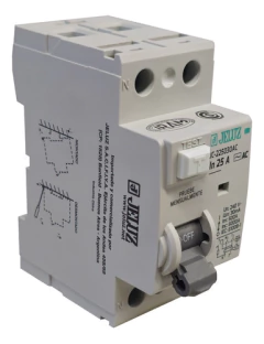 Disyuntor Diferencial Bipolar 25a 2x25 Jeluz - comprar online