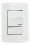 Llave Punto Tecla Simple Blanco Roda Schneider Armado