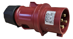 Ficha Macho Industrial 4 X 32a 3 Polos + Tierra Famatel