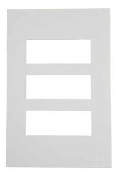 Tapa Lujo 3 Modulos Sxxi Blanca Cambre 4133 Siglo 21 en internet