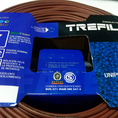 Cable 1mm Unipolar 100mts Trefilcon Celeste Iram Normalizado en internet