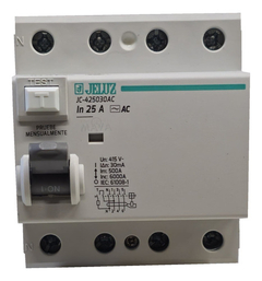 Disyuntor Tetrapolar 25amp Jeluz 4x25 30ma Iram