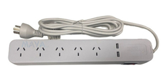 Zapatilla Prolongador 5 Tomas 2 Usb 3.1a 1.5mts Schneider
