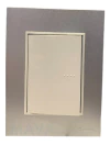 Llave Cambre Bauhaus Punto Teclon Blanco Y Aluminio