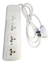 Zapatilla Exultt 4 Tomas Con Cable Blanco 1,5 Mts