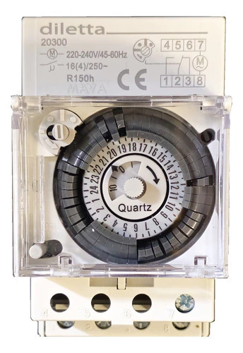 Temporizador Timer Programable Mecanico Diletta 3 Modulos