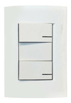 Llave Punto Tecla Doble Blanco Roda Schneider Armado