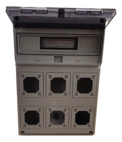 Tablero Industrial Para 6 Tomas 16 Modulos Din Pvc Famatel - comprar online