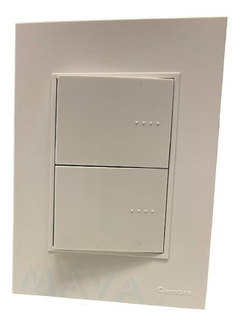 Llave Cambre Bauhaus Punto + Combinacion Tapa Ribete Blanco