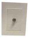 Llave Cambre Bauhaus Blanco Toma Tv Tapa