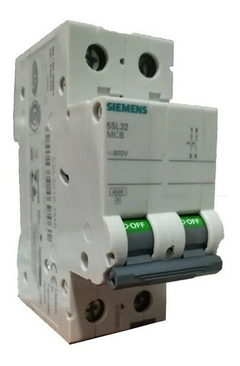 Llave Termica Bipolar Siemens 2x63a 4,5ka