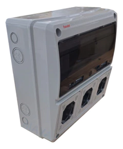 Tablero Industrial Para 3 Tomas 16 Modulos Din Pvc Famatel