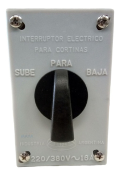 Llave Interruptor Inversor Cortinas Elibet Con Caja