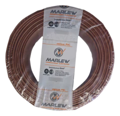 Cable Unipolar 1x4mm Marron 100m Clase 5 Iram Marlew