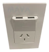 Llave Cambre Sxxi Toma Usb Doble Carga Rapida + 220v