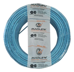 Cable Unipolar 1x2,5mm Celeste 100m Clase 5 Iram Marlew