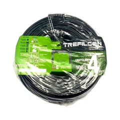 Cable Unipolar 4 Negro 100mts Trefilcon Certificado Iram