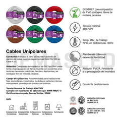 Cables Unipolar Normalizado Trefilcon 1x6mm X 100 Mts Marrón - comprar online