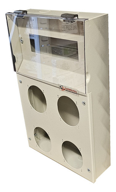 Gabinete Metalico 9 Bocas Para 4 Tomas Famatel Con Visor - comprar online