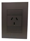 Llave Cambre Toma 20a Aire Acondicionado Gris Bauhaus