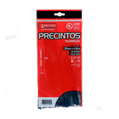 Precintos De 200 Mm X 4.6 Mm. Paquete X 100 Unidades Tacsa C