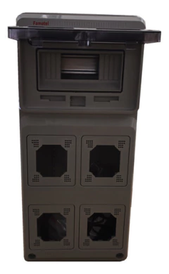 Tablero Industrial Para 4 Tomas 8 Modulos Din Pvc Famatel - comprar online