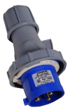 Ficha Macho Industrial 32a 2 Polos + Tierra Ip67 Famatel