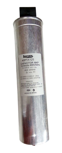 Capacitor Trifasico 12,5 Kvar 3x400v Correccion Fact Potenci