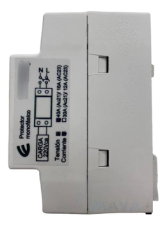 Protector Tension Monofasico Riel Din 40a Volt Amperimetro - comprar online