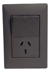 Llave Cambre Sxxii Gris Toma Usb Doble Carga Rap 3.1a + 220v