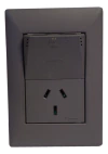 Llave Cambre Sxxii Gris Toma Usb Doble Carga Rap 3.1a + 220v