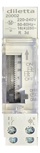Temporizador Timer Programable Mecánico Diletta 1 Modulo