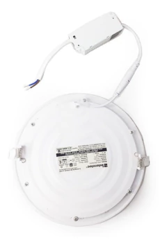 Panel Led Redondo 18w Plafon Embutir Luz Fria 22,5 Interelec - tienda online