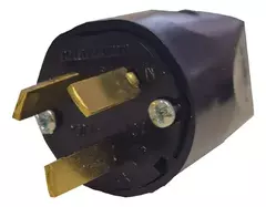 Ficha Macho 10amp Negra Cambre - comprar online