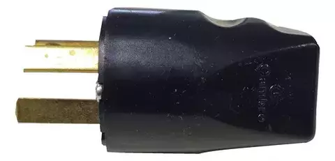 Ficha Macho 10amp Negra Cambre
