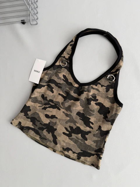 Top Halter Camuflado