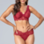 Conjunto Bordado Vermelho Ellan