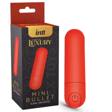 Mini Bullet com Vibração - Vermelho