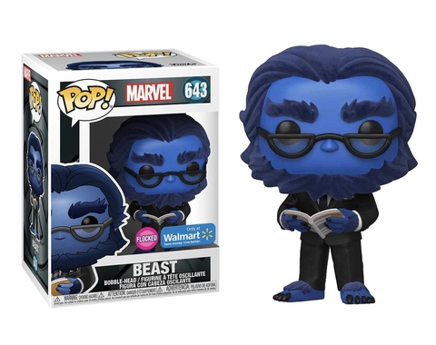 Funko Pop | Marvel X-men Beast 643 Exclusivo Only at Walmart - Flocked
