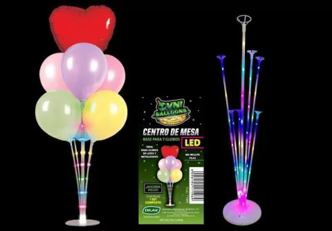 Centro de mesa Led para globos