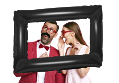 Globo recuadro selfie 34" negro