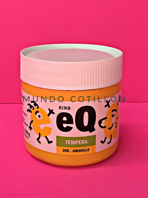 Témpera EQ kind x 250g color amarillo