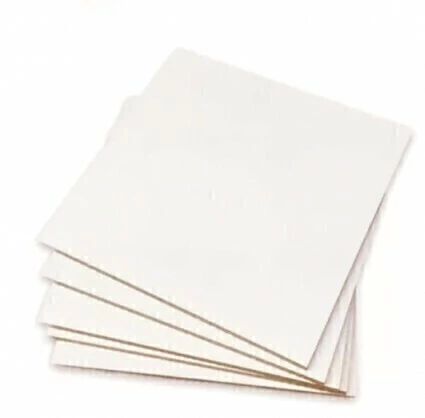 Base fibro blanco cuadrada 25 x 25 cm