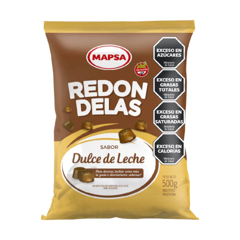 Redondelas rellenas dulce de leche x 100 gr